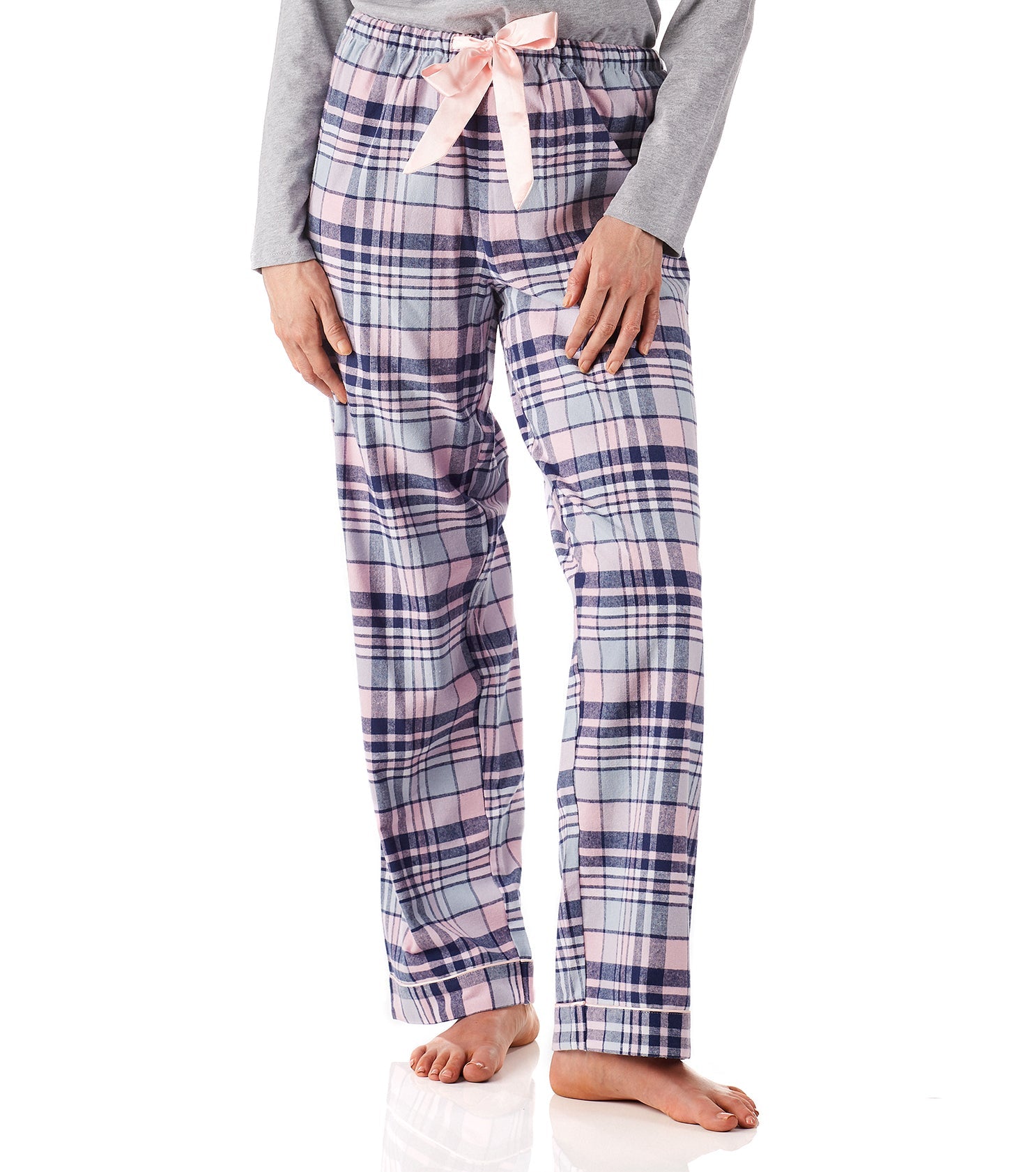 Women’s winter pyjama pants Australia | Isabella Check Flannelette Cotton Pyjama Pants | Magnolia Lounge Australia