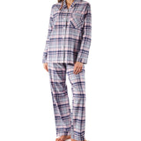 Women’s winter pyjama set Australia | Isabella Check Flannelette Cotton Pyjama Set | Magnolia Lounge Australia