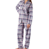 Women’s winter pyjama set Australia | Isabella Check Flannelette Cotton Pyjama Set | Magnolia Lounge Australia