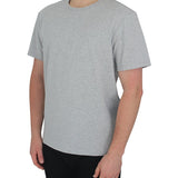 Mens Grey Short Sleeve Cotton Jersey T-Shirt Young Spirit