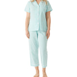 Mint Summer Country Pyjama Set with 7/8 Pant Magnolia Lounge