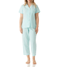 Mint Summer Country Pyjama Set with 7/8 Pant Magnolia Lounge