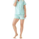 Mint Summer Country Shortie Pyjama Set Magnolia Lounge