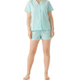 Mint Summer Country Shortie Pyjama Set Magnolia Lounge