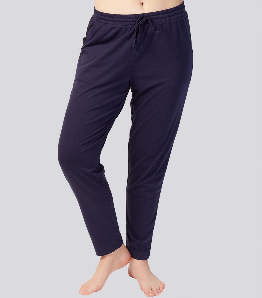 Navy Cotton Blend Stretch Lounge Pant Young Spirit