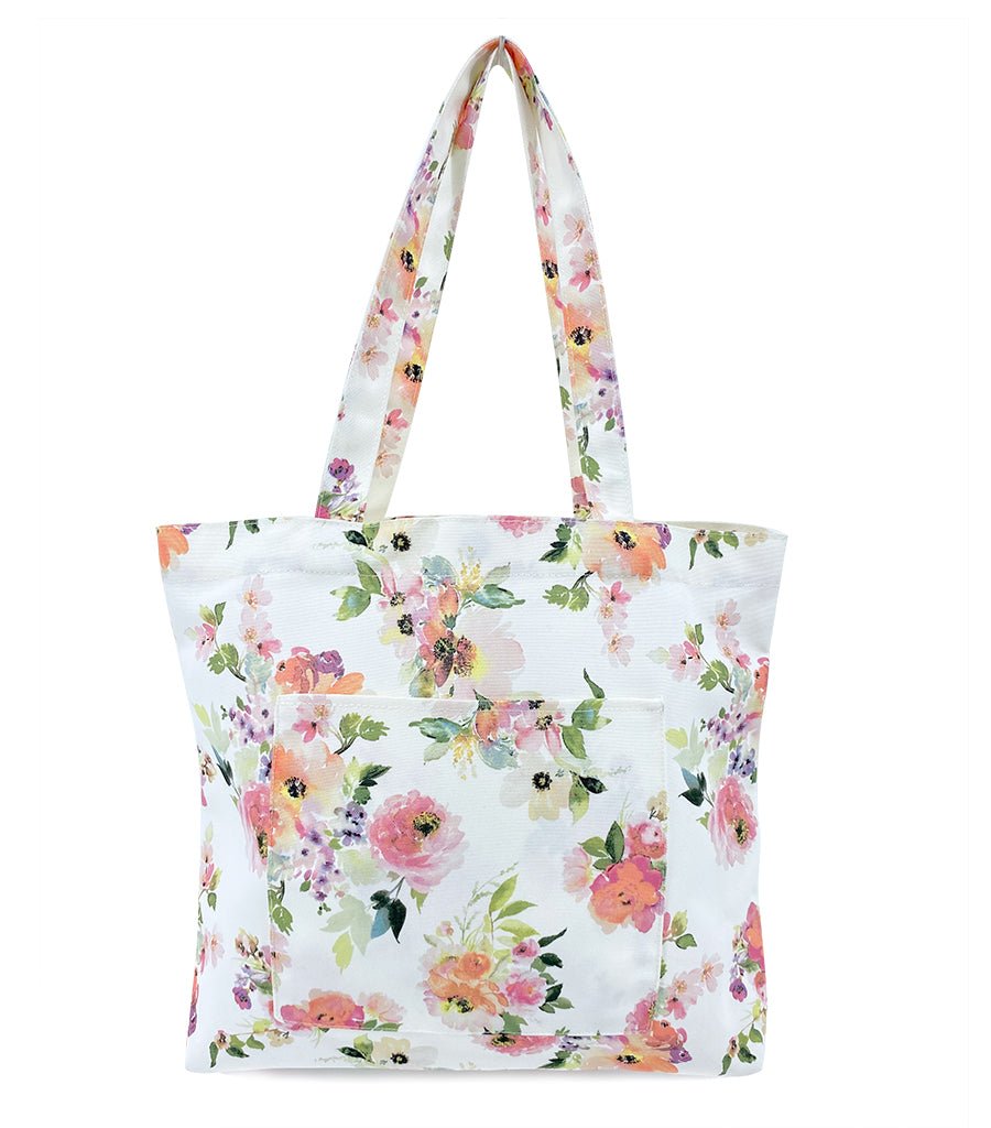 Peony Sunrise Canvas Tote Bag Young Spirit