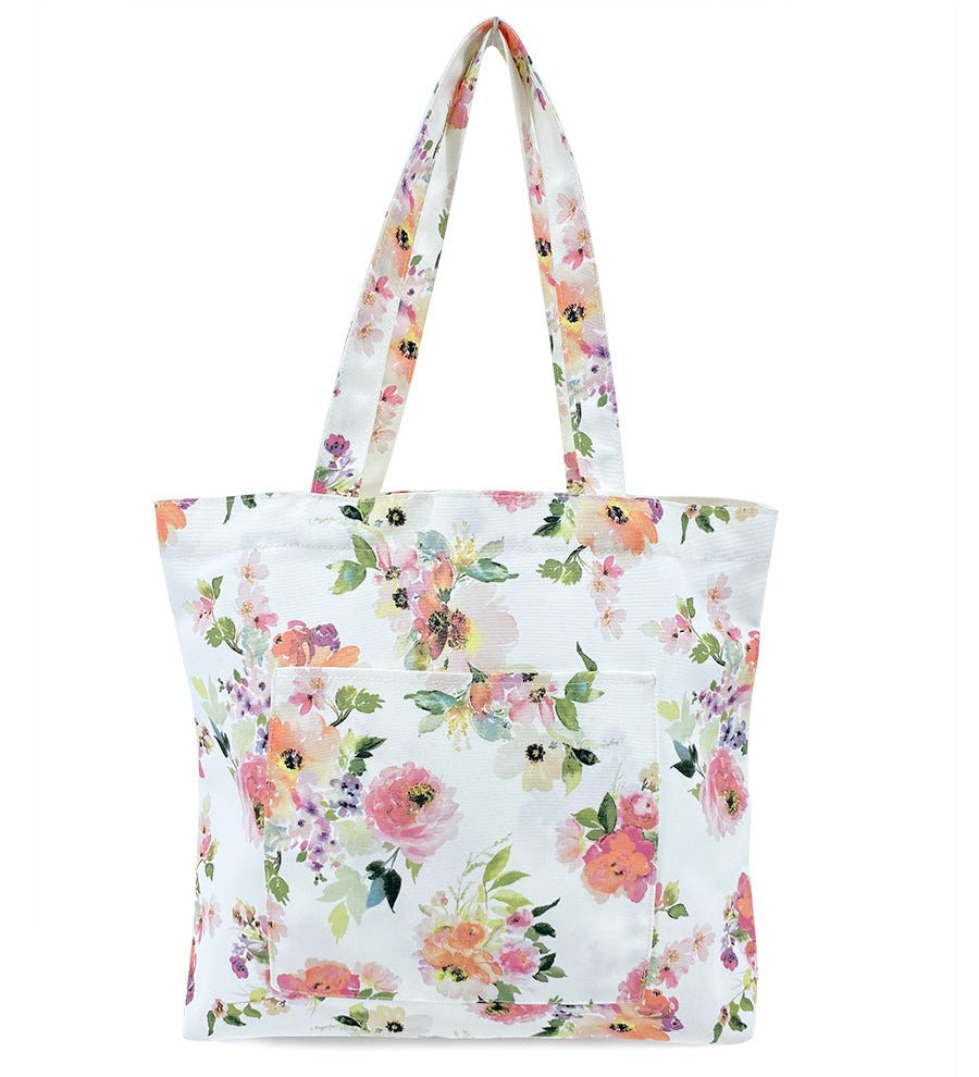 Peony Sunrise Canvas Tote Bag Young Spirit