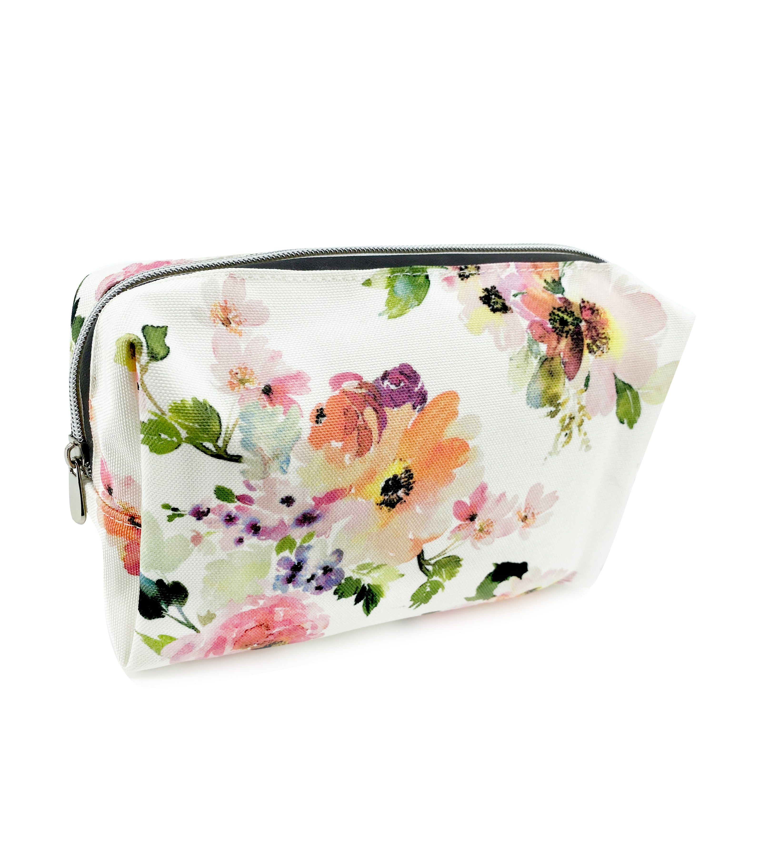 Peony Sunrise Canvas Travel Makeup Bag Young Spirit