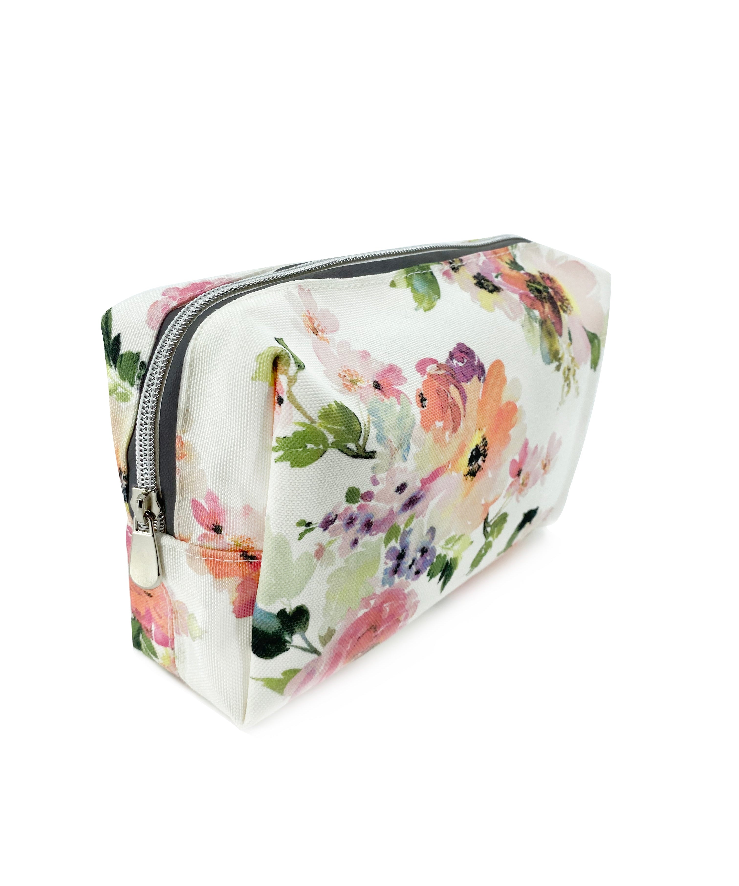 Peony Sunrise Canvas Travel Makeup Bag Young Spirit