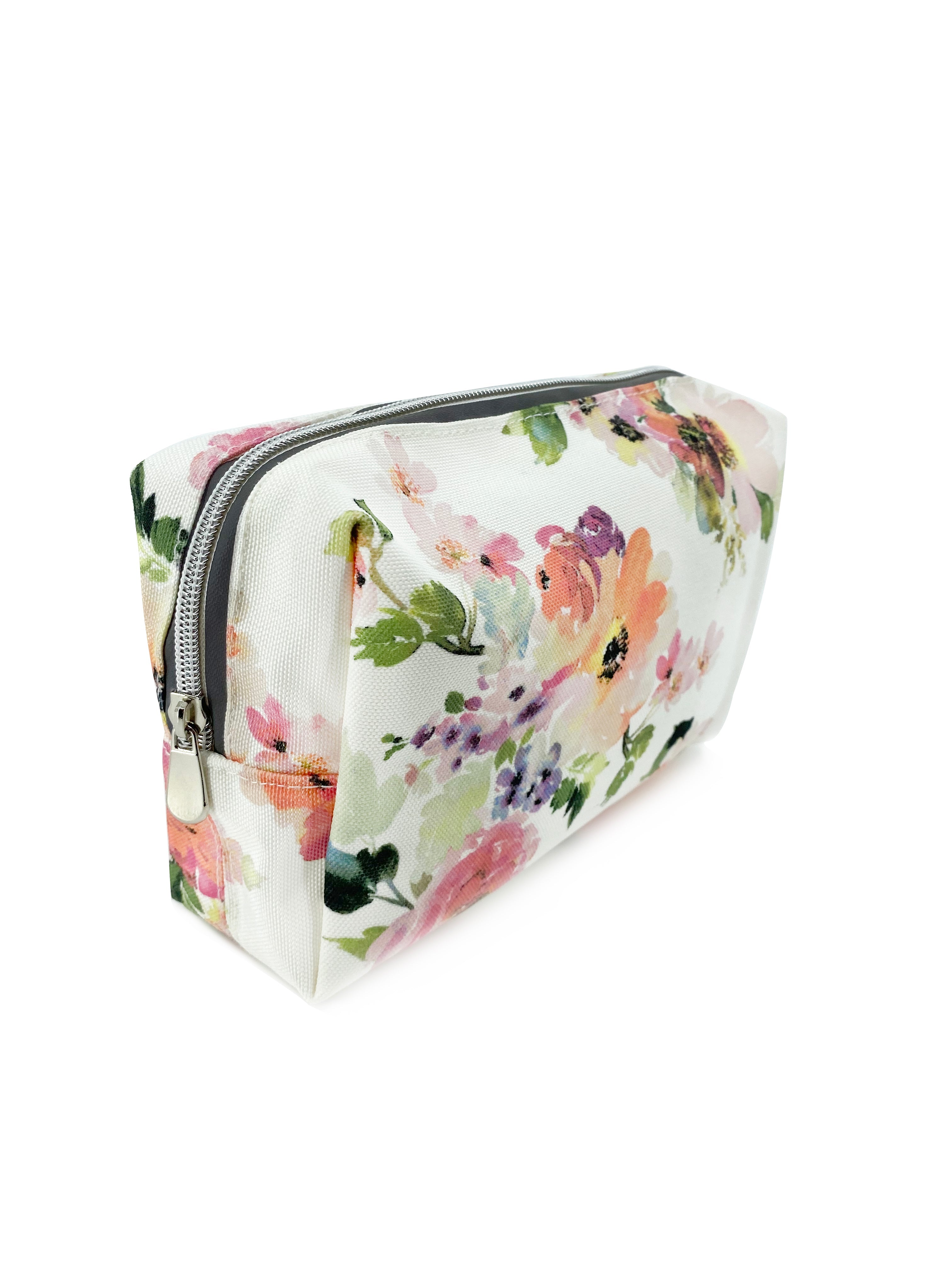 Peony Sunrise Canvas Travel Makeup Bag Young Spirit