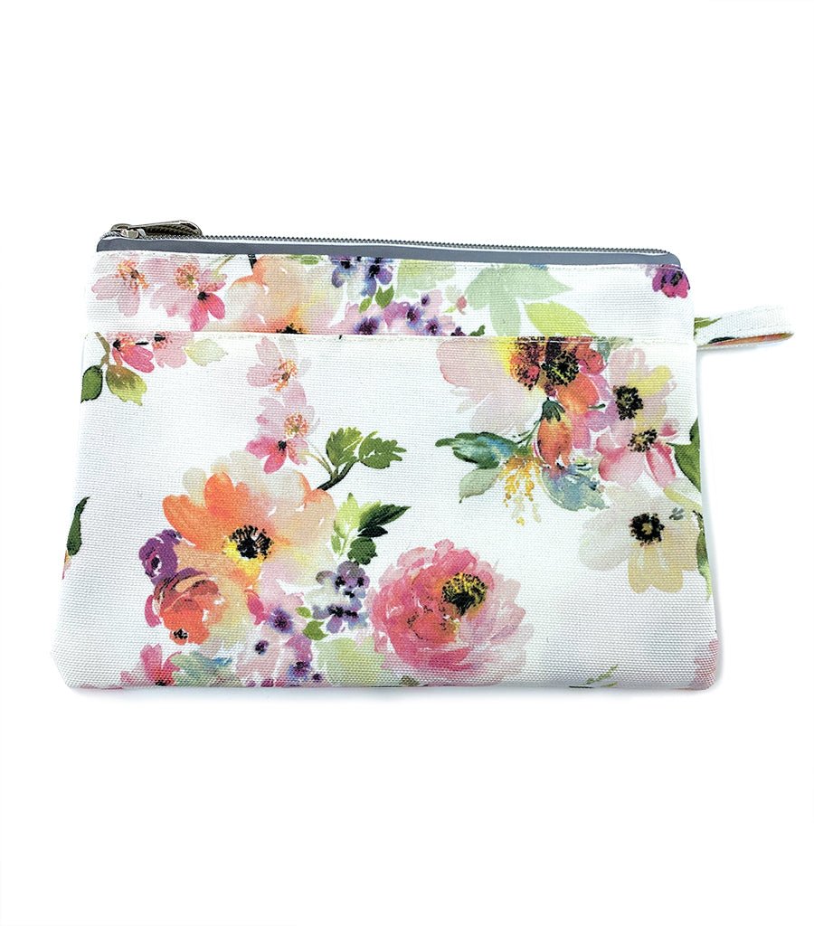 Peony Sunrise Canvas Zipped Pouch Young Spirit