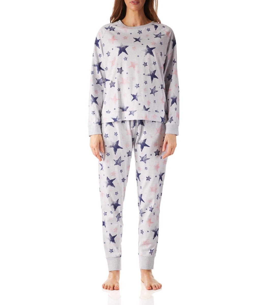  Women’s winter pyjama set | Stella Cotton Peached Jersey Raglan Sleeve Tee & Pant Pyjama Set Magnolia Lounge | Magnolia Lounge Australia