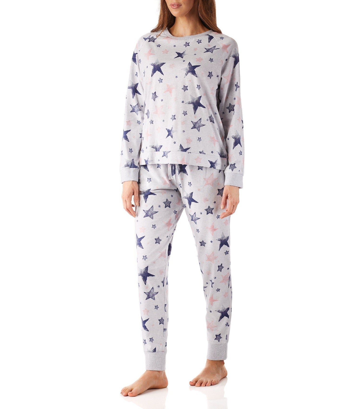  Women’s winter pyjama set | Stella Cotton Peached Jersey Raglan Sleeve Tee & Pant Pyjama Set Magnolia Lounge | Magnolia Lounge Australia