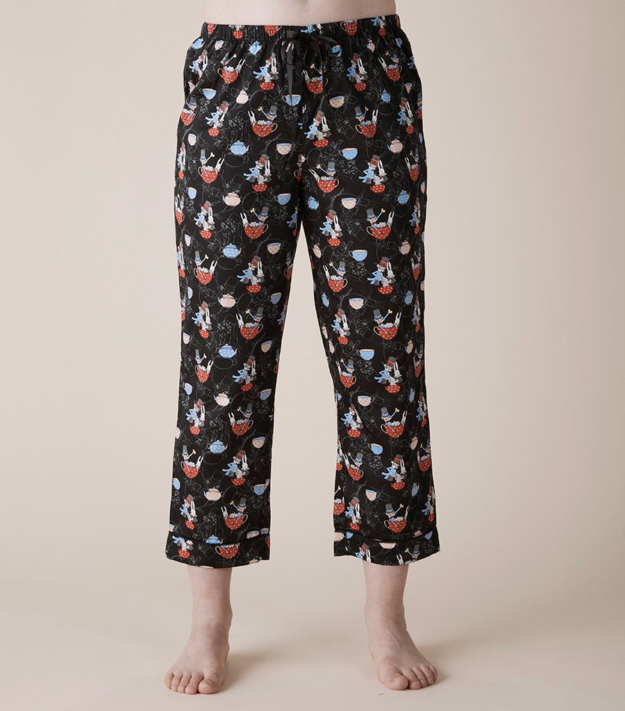 The Mad Hatter Cotton Sateen 7/8 Pyjama Pant Young Spirit