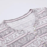 Woodland Fairisle Henley Tee Magnolia Lounge