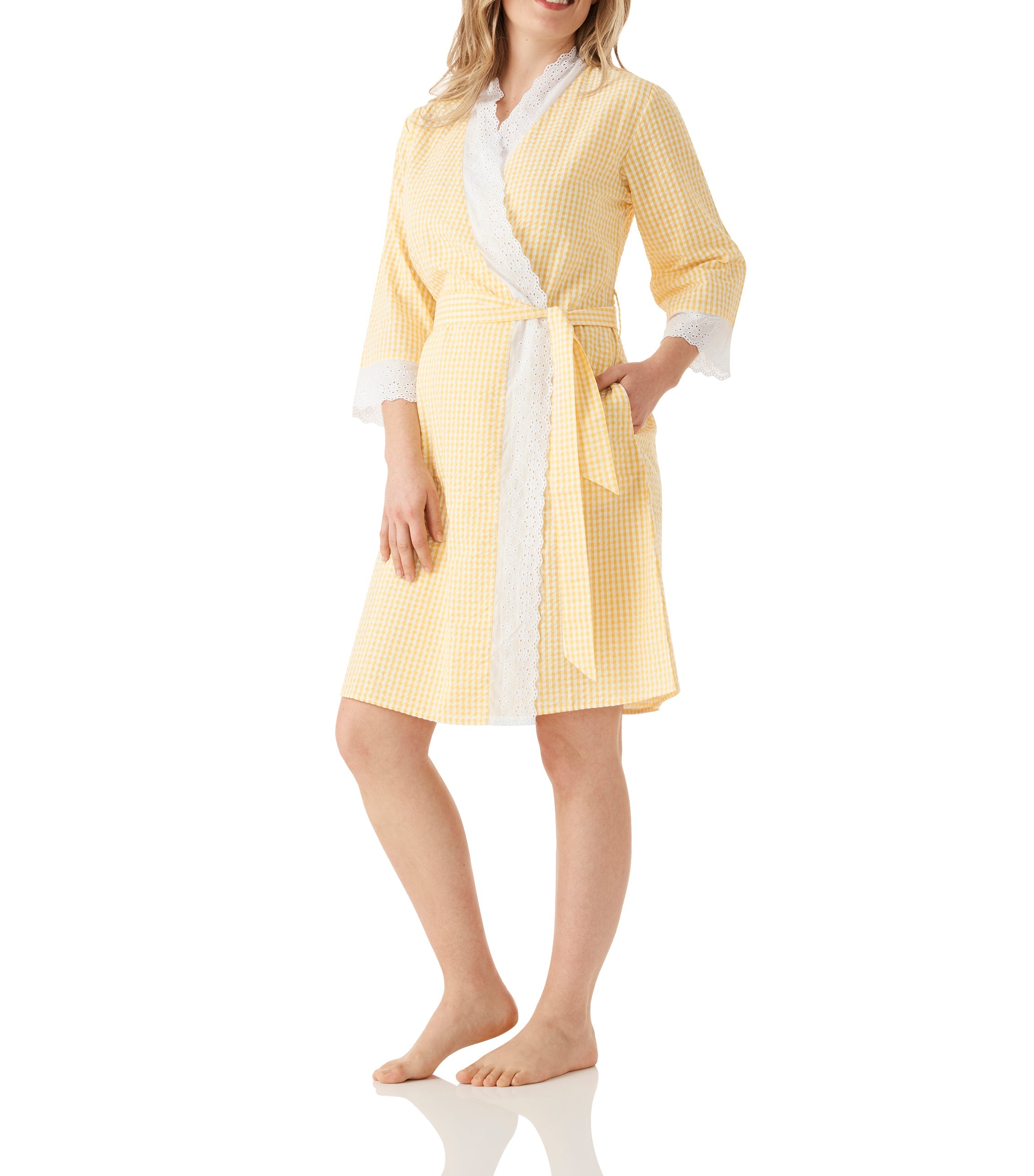 Yellow Summer Country Dressing Gown Magnolia Lounge