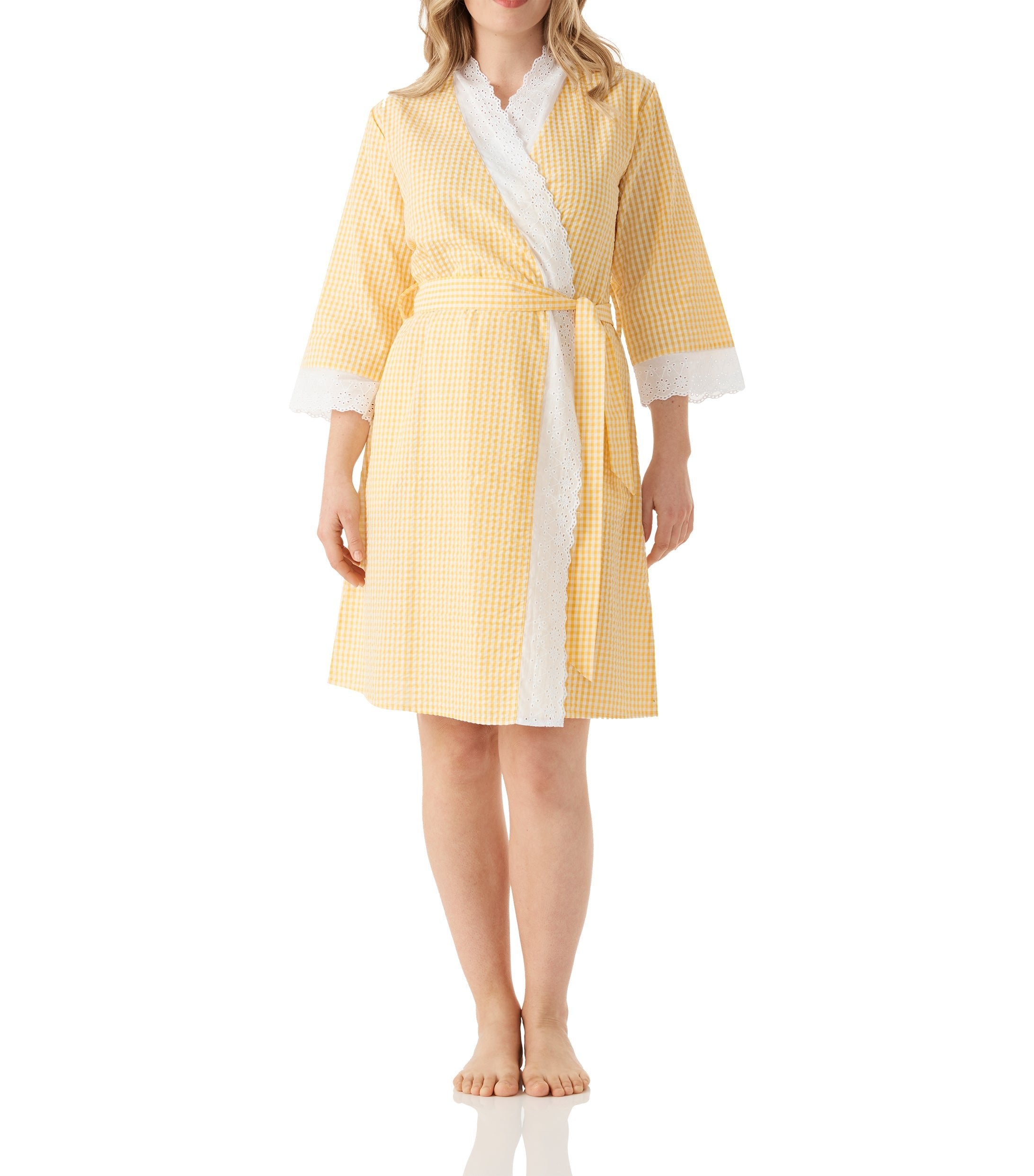 Yellow Summer Country Dressing Gown Magnolia Lounge