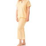 Yellow Summer Country Pyjama Set with 7/8 Pant Magnolia Lounge