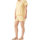 Yellow Summer Country Shortie Pyjama Set Magnolia Lounge